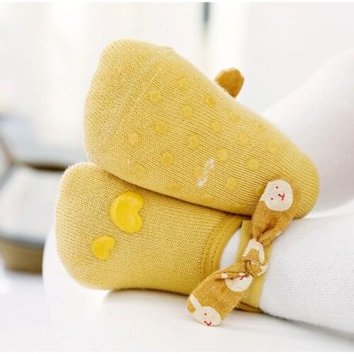 Toddler Winter Cotton Anti Slip Socks Autumn Children kids Girl Newborn Infant Cute Princess Bow Ankle Sock Baby Accessories New