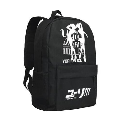 New Anime YURI!!! on ICE Backpack Fashion Yuri on ice Mochilas Luminous Oxford SchoolBag Unisex