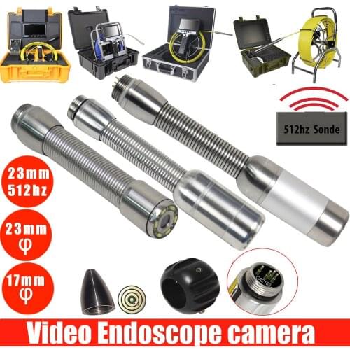 17mm Inspection Camera Replacement Camera Head for Sewer Drain Pipe Wall Inspection Camera with 9 led