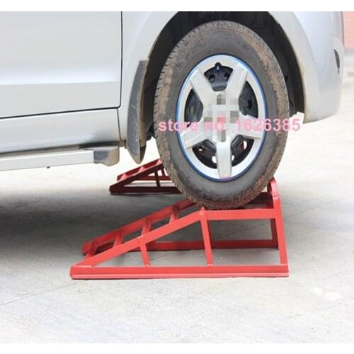 2pcs 1pair Car support ramp, change oil maintenance ramp, tire repairing tool