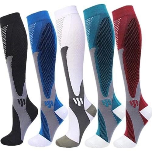 Size S-XXL Compression Socks Anti Fatigue Fit For Nurse,Doctor,Medical,Edema,Diabetes,Varicose Veins,Football Socks Protect Knee