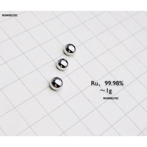 Ruthenium metal beads 1g pellet Ru≥99.98% Ruthenium sample