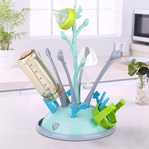 Baby Bottle Dryer Stand Nipple Storage Infant Pacifier Cup Drying Draining Rack Feeding Milk Bottles Cleaning Drainer Holder
