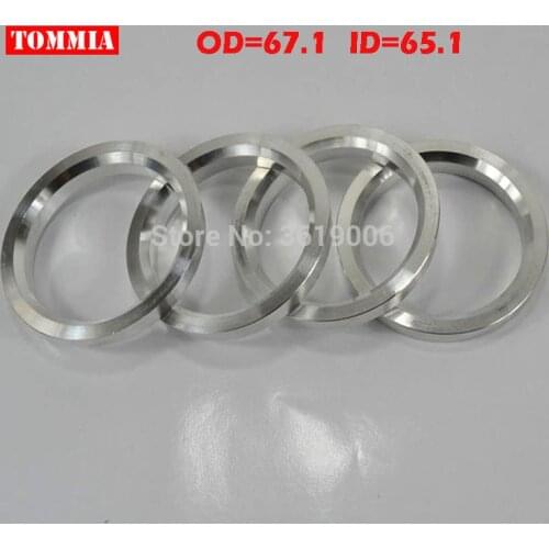 TOMMIA Alloy Wheel Hub Centric Spigot Rings 67.1 - 65.1 wheel Spacer Set of 4