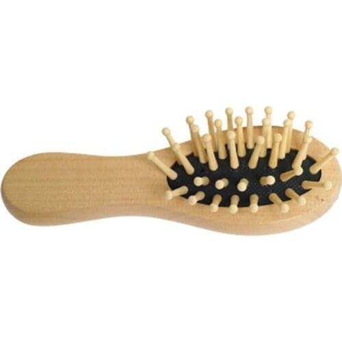 1 PCS Mini Wooden Hair Vent Brush Brushes Hair Care And Beauty SPA Massager Massage Comb Anti-static Scalp Massage Styling Tool
