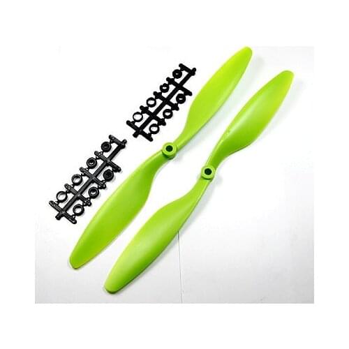 12x4.5" 1245/R CW CCW Green Propeller,Multi-Copter clockwise rotating &counter