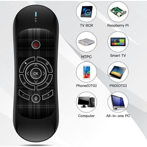 2.4G Wireless Keyboard Air Mouse Smart Remote Control for Android TV Box PC Rechargeble Fly Air Mouse Mini Wireless Keyboards