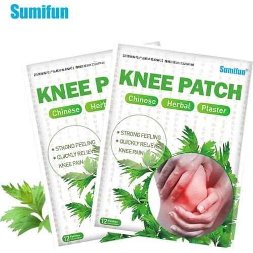 24pcs Sumifun Wormwood Herbal Knee Plaster Analgesic Muscle Pain Relief Patches Orthopedic Joint Arthritis Treatment Stickers