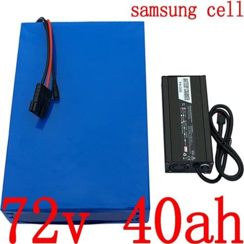 72V Lithium battery pack 72V 40AH electric bicycle battery 72V 3000W 4000W tricycle wheelchair scooter battery use samsung cell