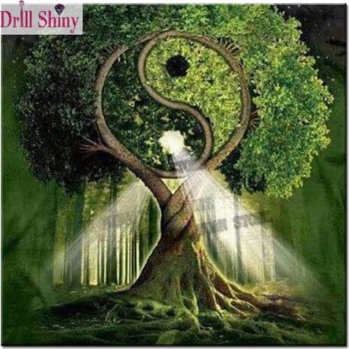 Gossip Trees 5D Diy Diamond Painting Full Square Mosaic Drill Resin Handmade Embroidery Mosaic 3D Cross Stitch Kits wall sticker