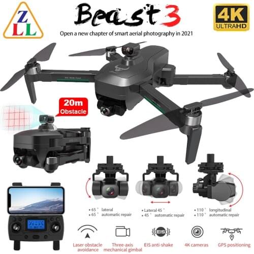 Drone SG906 MAX PRO/PRO2 Beast 3 GPS 3-Axis Gimbal 4K FPV 5G WIFI Dual Camera Professional 50X Zoom Brushless Quadcopter VS F11