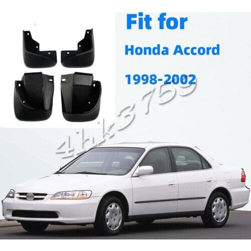 For Honda Accord 1998-2002 Black Mudflaps Splash Guards Front Rear Mud Flap 4PCS