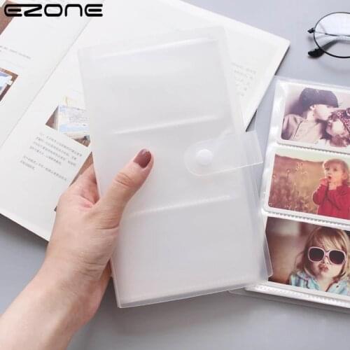 EZONE 240 Card Slots Business Card Holder Case PP Matte Large Capacity Cards Clip Ticket Stocks Stamp Collection Stationery