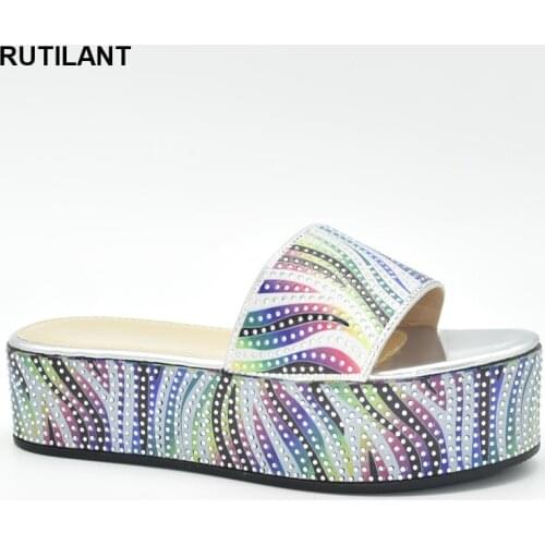 Designer Luxury Shoes Women 2020 High Quality African Wedding Shoes 2020 Special Arrivals Wedding Silver Color Nigeriain Shoe