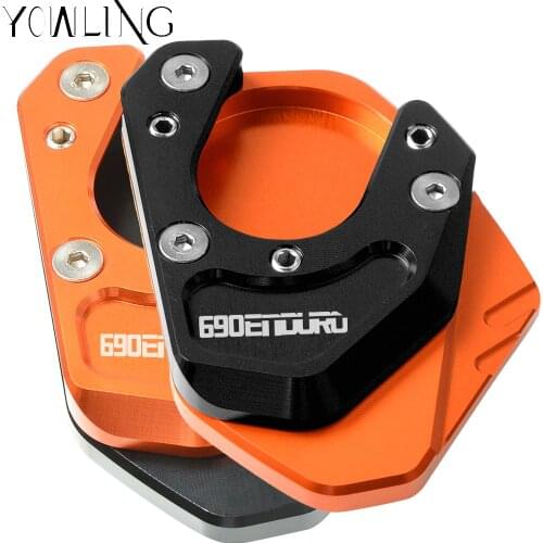 For 690 Enduro 2008 2009 690 Enduro R 2010 2011 2012 2013 2015 Side Stand Enlarger CNC Kickstand Enlarge Plate Extension Pad