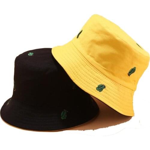 2019 Reversible 4 colors cactus Bucket Hat unisex chapeau fashion fishing hat Bob Caps women men panama hat summer sun cap
