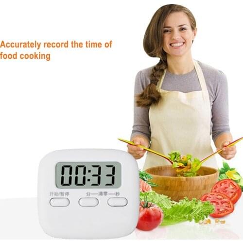 1 Pcs Electronic Timer Multi-function LCD Display Countdown Clock for Cooking Baking