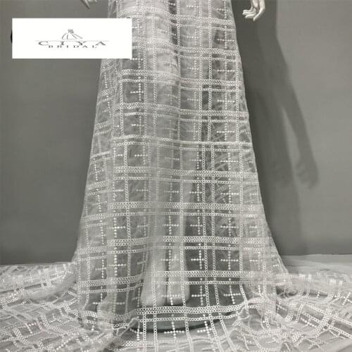 Bridal Lace Fabric 130cm Width Dress Lace Fabric Bridal Lace Fabric Sequins Lace Fabric Sell By 1 Yard