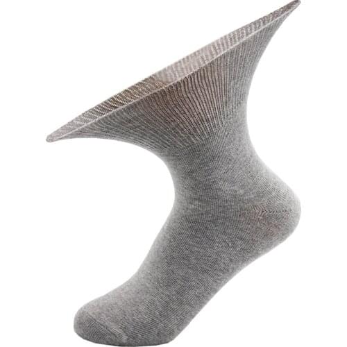 Diabetic Socks for Diabetics Hypertensive Patients Prevent Varicose Veins Loose Mouth Sock Bamboo Cotton Material Unisex 0050