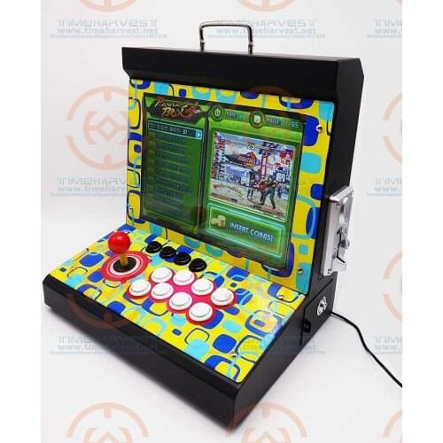New Arrival 15 inchs LCD Coin Operated Mini Family Table Top Machine With 1388 in 1 Game PCB Normal joystick & Locking Buttons