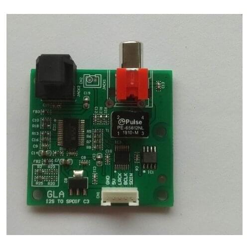 I2S/ IIS Signal to Coaxial Fiber Optic Output Board Car Host to Coaxial