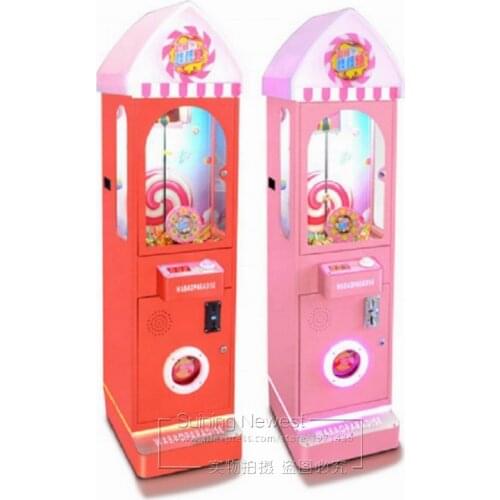 Adults Kids Play Amusement Token Coin Operated Prize Gift Game Machine Children Coin Pusher Lollipop Candy Vending Machine