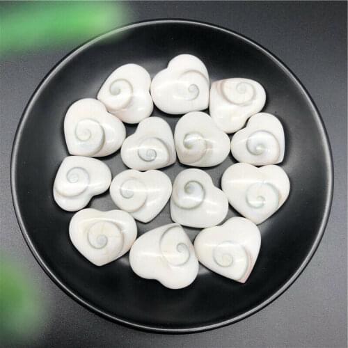 1PC Natural Heart Shaped Sun Shell DIY Mineral Specimen Collection Decoration Natural Stones and Minerals