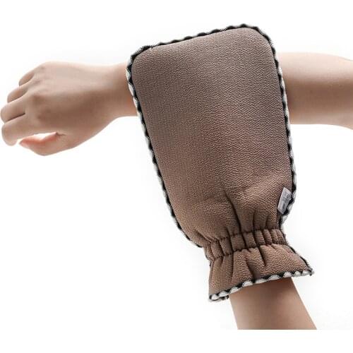 1pc Shower Spa Exfoliator Two-sided Bath Glove Body Cleaning Scrub Rub Dead Skin Removal Scrubbing Gloves Bath Brush Dropship