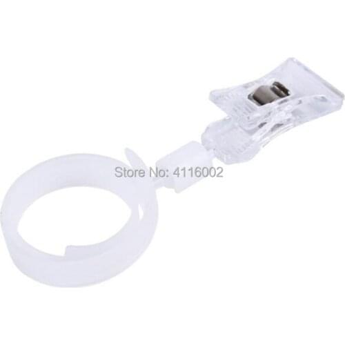 300pcs Pop Plastic Price Tag Sign Card Display Clips Holders Tube Pipe Advertising Card In Supermarket Retail Store Promotions