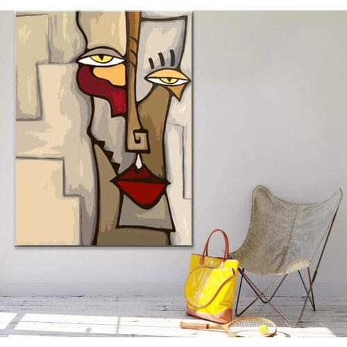 Picasso Abstract Figures Poster Blending In Face Wall Art Picture Prints Canvas Painting Living Room Decoration Home Decor
