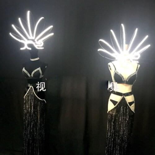 Bar business perform LED gogo show Christmas bikini New Years Eve Spring Festival Gala costumes