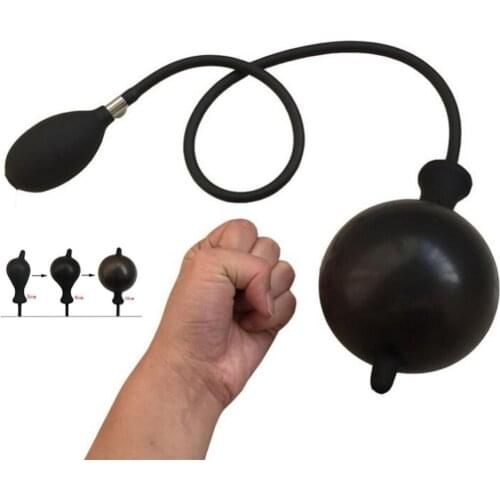 Oversized Silicone Inflate Anal Butt Expandable Anal Dilator Air-filled Large Pump Dildo Inflatable Sex Toys for Women Men Gays