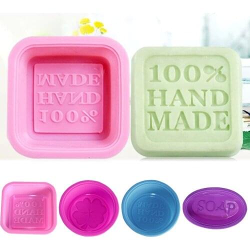 DIY Soap Mold Square Soaps Silicone Mould Spa Aromatherapy Wax Clay Craft Making Handmade Candle Tools Bathing Accessories