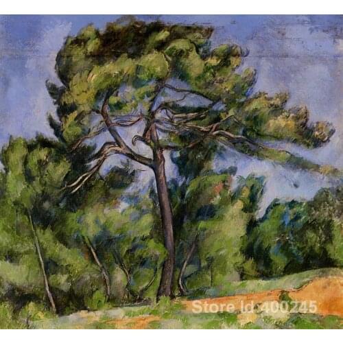 Impressionist art The Great Pine Paul Cezanne paintings home decor Handmade High quality
