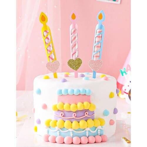 Creativity Baking Cake Topper Surprise Retro Candle Money Set Cake Insert Card Table Dress Up Plugin Party Cake Decor Supplies
