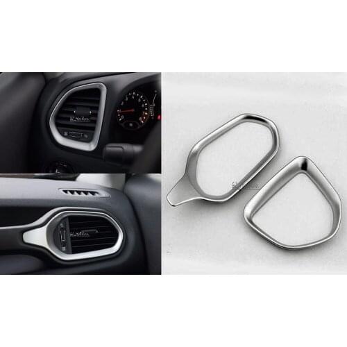 For Jeep Renegade 2014 2015 2016 Interior Dashboard Console Air Vent Outlet Cover