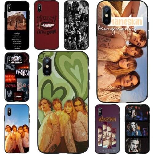 Maneskin Damiano David Phone Case for iPhone 11 12 mini pro XS MAX 8 7 6 6S Plus X 5S SE 2020 XR