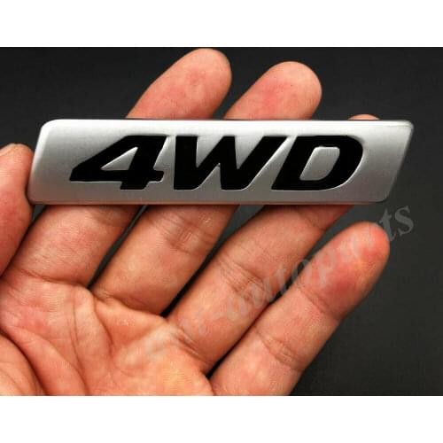 Metal Matte 4WD Car Trunk Tailgate Rear Emblem Badge Decals Sticker AWD 4X4 SUV