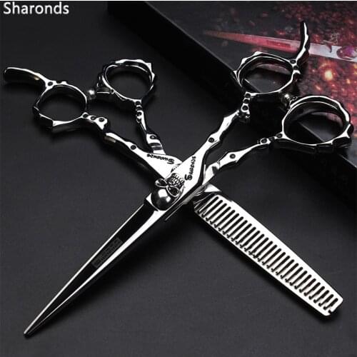 Hair scissors set professional beauty salon scissors 5.5/6/7 inch cut thinning hairdresser special thinning scissors barber suit