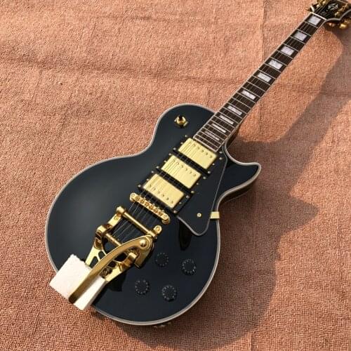 OEM 6-string electric guitar, rosewood fingerboard, black 3-piece pickup with tremolo system , free delivery