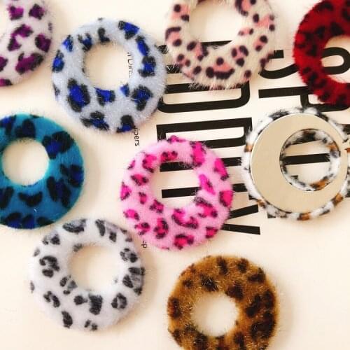 Charms for jewelry making earrings pendants Plush circle hand made diy jewellery jewelry findings christmas diy charms