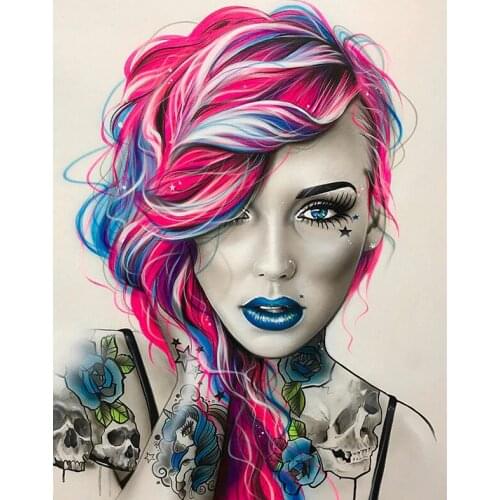 Full square/round diy 5d diamond painting Tattoo Beauty 3D diamond embroidery mosaic rhinestone decorative painting