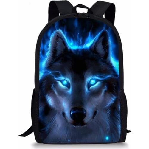 Animal Tiger Dog Wolf Backpack Men Women Travel Rucksack Fashion Surprise Gift Knapsack Beautiful Children Boys Girls School Bag