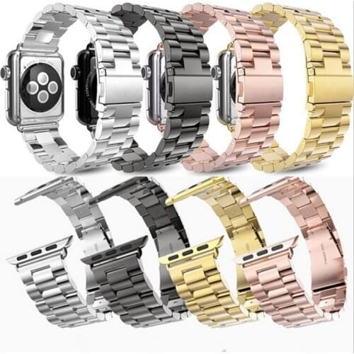 50pcs New Replacement Stainless Steel Watchband for iWatch Series 1 2 3 4 Metal Wrist Strap for Apple Watch 38mm 42mm 40mm 44mm