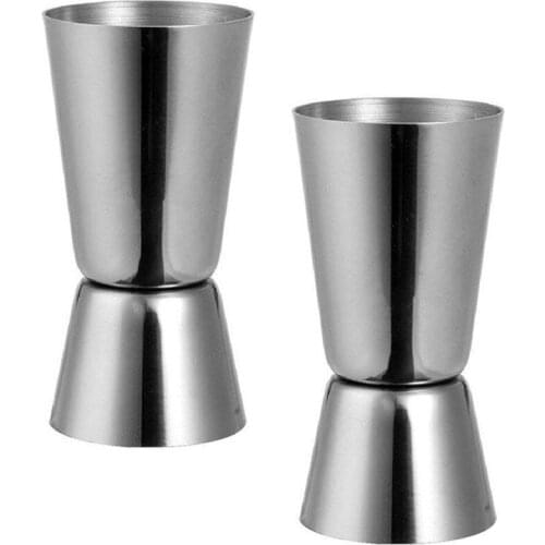 Stainless Steel 25/ 50 ml Jigger Bar Craft Dual Spirit Measure Cup Peg Measuring Cup for Bar Party Wine Cocktail Drink Shaker