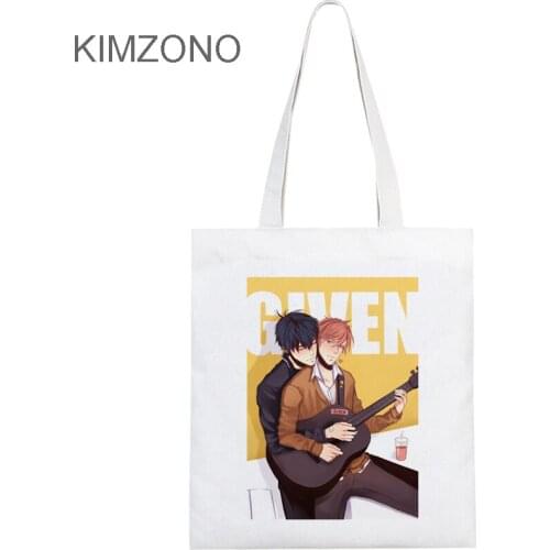 Yaoi shopping bag shopper tote shopper bolsas de tela bolsa grocery bag shoping tote reciclaje sacola sac toile