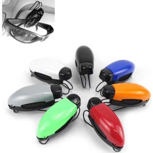 Universal Car Auto Sun Visor Glasses Mount Box Sunglasses Clip Card Ticket Holder Fastener Pen Case Eyeglasses Accessory