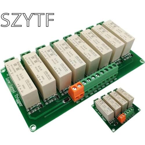 1 2 4 8 Channel Low-level trigger solid state relay module DC control DC single phase relay solid state 5A