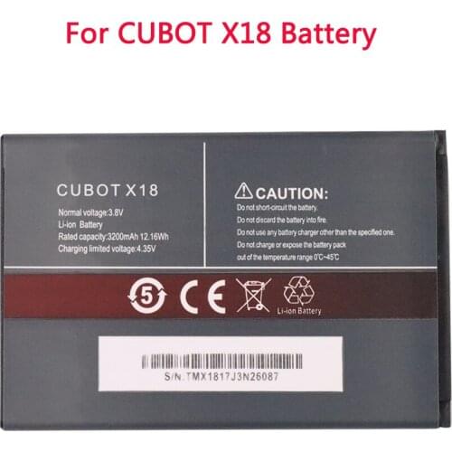 100% New Original 3200mAh For Cubot X18 Battery for Cubot X18 High Quality Replacement Large Capacity mobile phone Battery