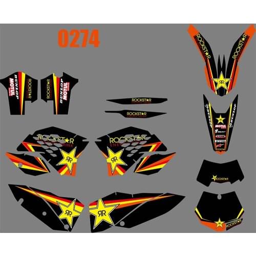 3M 0274 Motorcycle Team Graphic & Backgrounds Decal Stiker Kits for KTM EXC 2008 2009 2010 2011